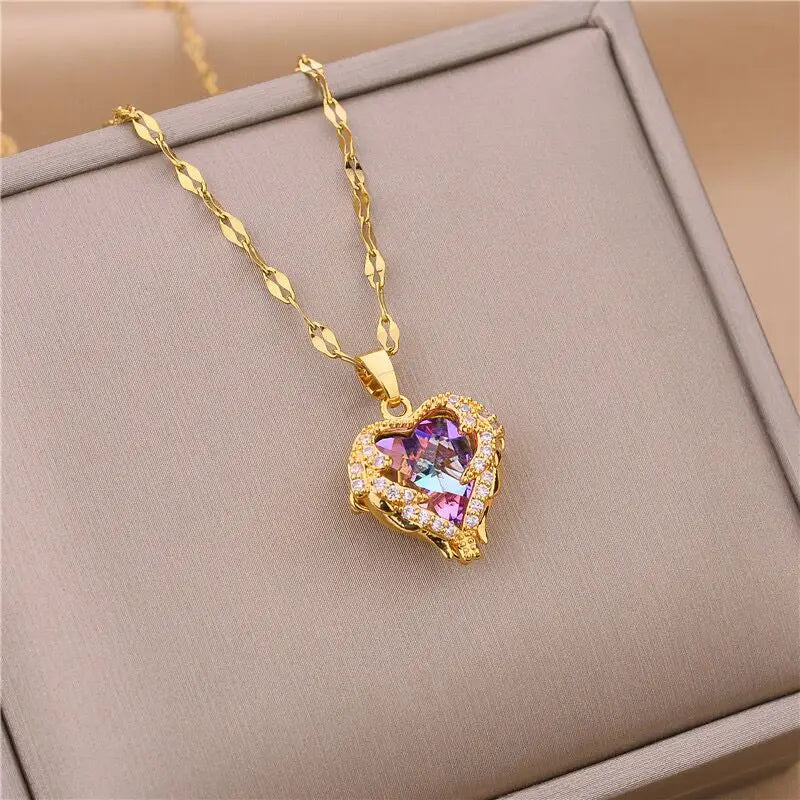 Ocean Heart Necklace