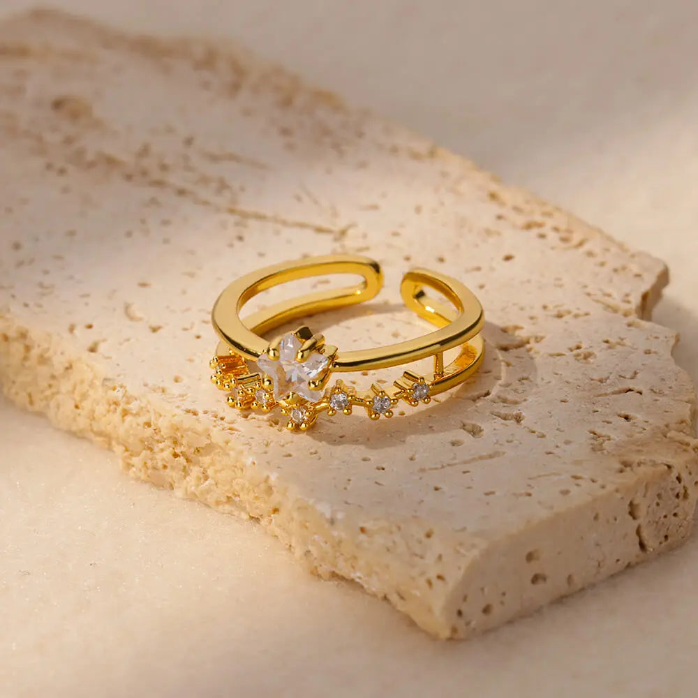 Modern Love Gold Ring
