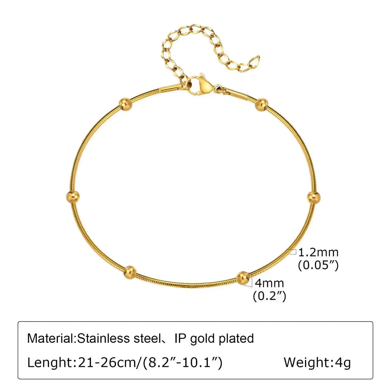 Golden Freedom Anklet