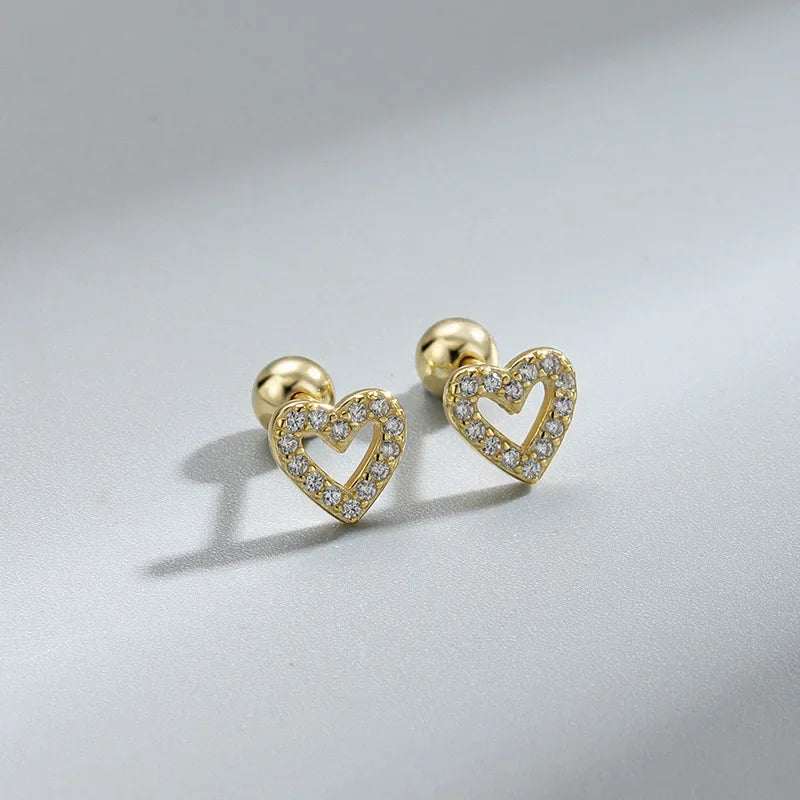Heart Glow Stud Earrings