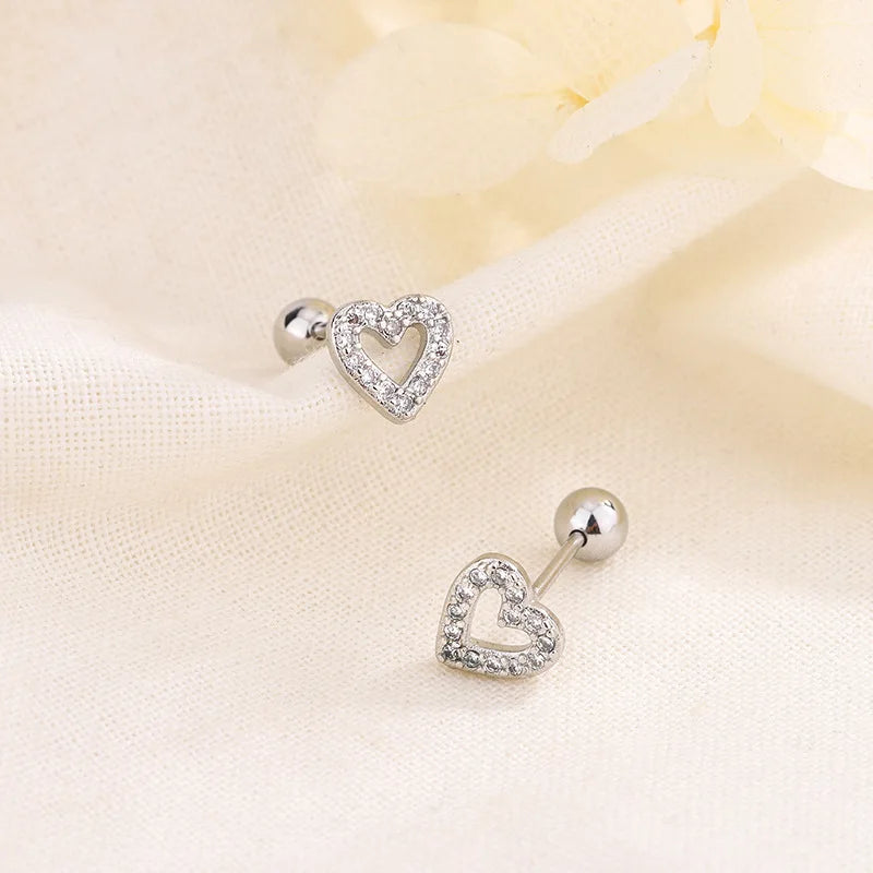 Heart Glow Stud Earrings