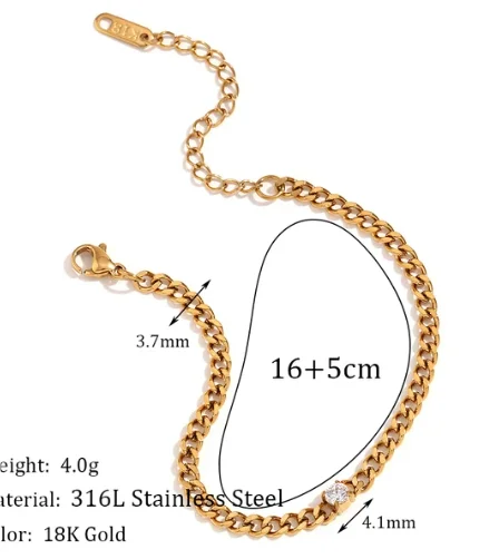 Golden Freedom Anklet