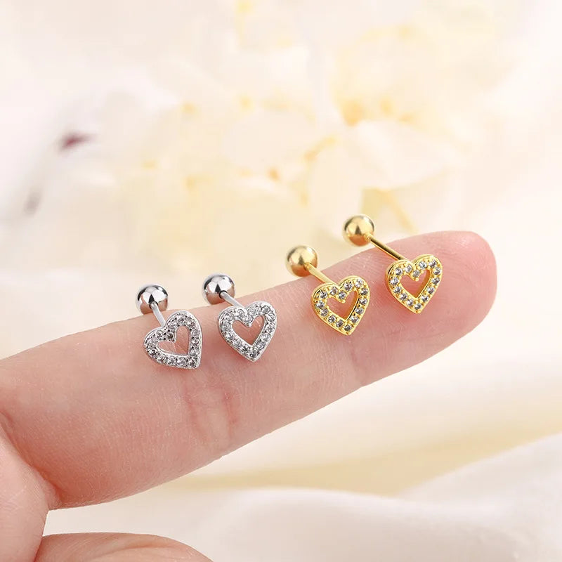 Heart Glow Stud Earrings