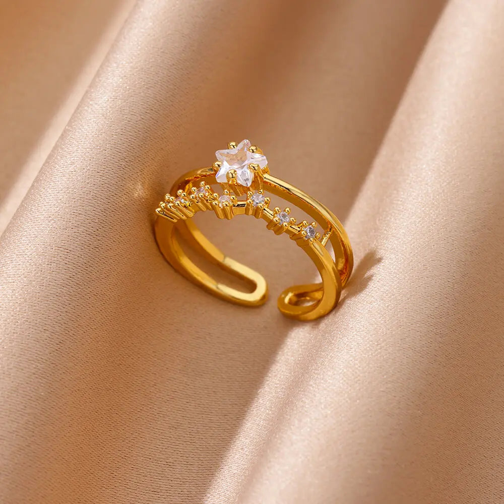 Modern Love Gold Ring